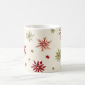 Mug Flocons de neige rouges verts (Centre)