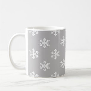 Mug Flocons de neige silencieux en gris