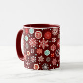 Mug Flocons de neige sur la Bourgogne (Devant gauche)