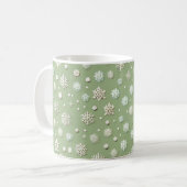 Mug Flocons de neige sur menthe (Devant gauche)