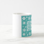 Mug flocons de neige vintages modernes (Centre)