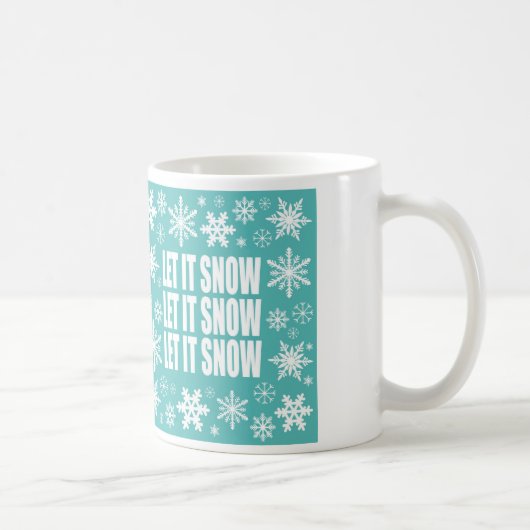 Mug flocons de neige vintages modernes (Droite)
