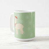 Mug Flocons de Noël de Llama (Devant gauche)