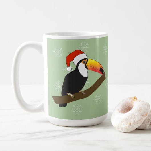Mug Flocons de Noël de Toucan (Avec donut)
