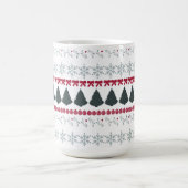 Mug Flocons de Noël et arbres (Centre)
