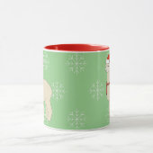 Mug flocons de Noël LLama illusima (Centre)