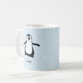 Mug Flocons mignons personnalisés de neige d'hiver de (Devant gauche)
