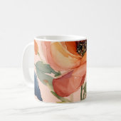 Mug Floraison de Citron Vivide : Fleurs Orange Multico (Devant gauche)