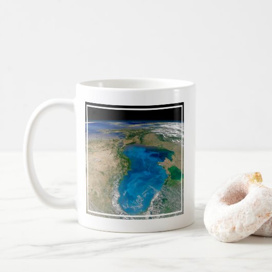 Mug Floraison De Phytoplancton Bleu En Mer Noire (Avec donut)