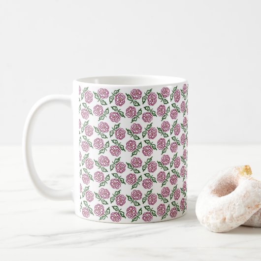 Mug floral (Avec donut)