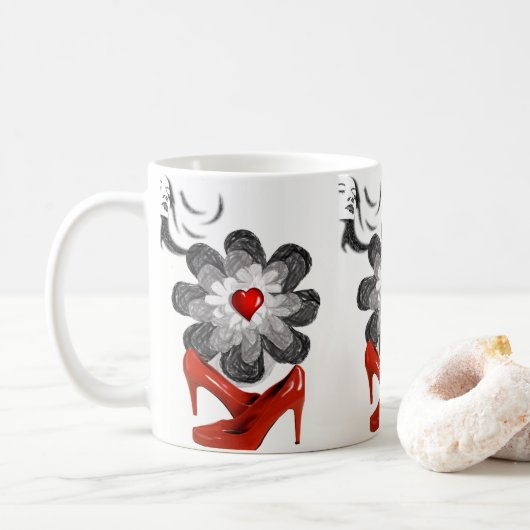 Mug Floral (Avec donut)