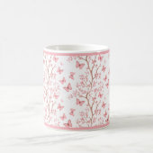 Mug floral à contour encre rose pâle (Centre)