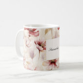 Mug Floral à la crème bourguignonne (Devant gauche)