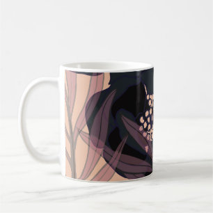 Mug Floral abstract elegance, artistic background.