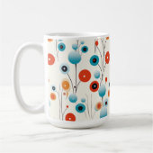 Mug Floral Abstrait Moderne Fleur Botanique Rétro (Gauche)
