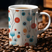 Mug Floral Abstrait Moderne Fleur Botanique Rétro