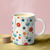 Mug Floral Abstrait Moderne Fleur Botanique Rétro
