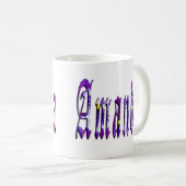 Mug Floral Amanda Girls Nom Logo, (Devant droit)
