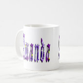 Mug Floral Amanda Girls Nom Logo, (Devant gauche)
