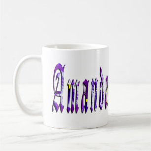 Mug Floral Amanda Girls Nom Logo,