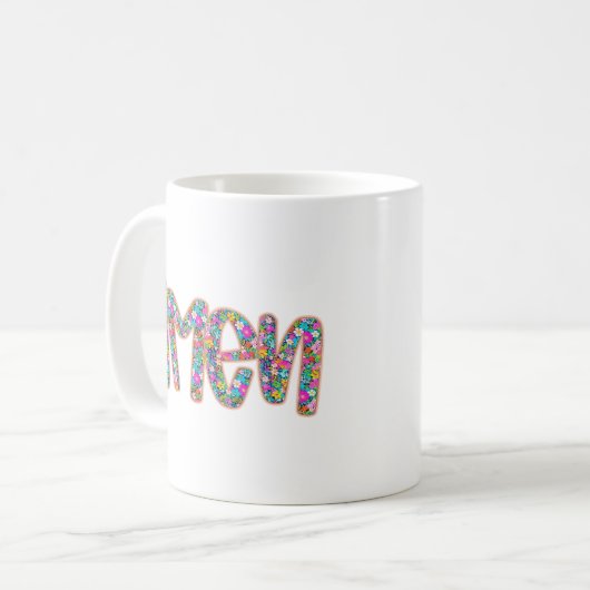 Mug Floral Amen (Devant gauche)