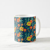 Mug Floral Arrière - plan Belle conception (Devant droit)