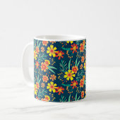 Mug Floral Arrière - plan Belle conception (Devant gauche)