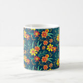 Mug Floral Arrière - plan Belle conception (Centre)