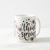 Mug floral avec citations positives (Devant droit)