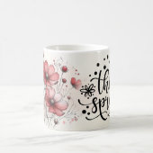 Mug floral avec citations positives (Centre)
