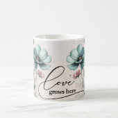 Mug floral avec citations positives (Centre)