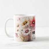 Mug floral avec citations positives (Gauche)