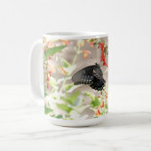 Mug Floral avec papillon (Devant gauche)