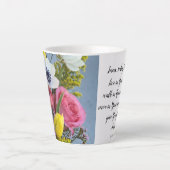 Mug floral avec prière (Devant)