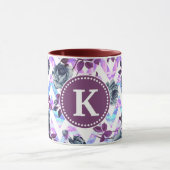 Mug Floral Aztec Chevron Monogram (Centre)