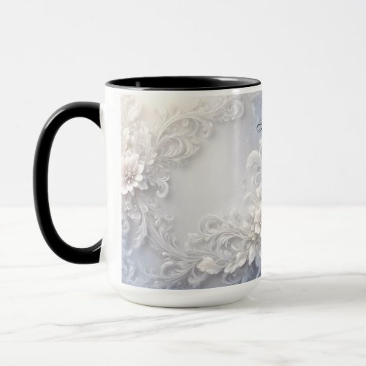 Mug Floral Blanc (Gauche)