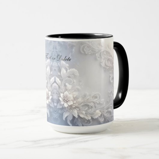 Mug Floral Blanc (Devant droit)