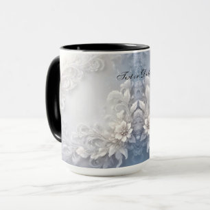 Mug Floral Blanc