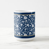 Mug floral blanc marine (Centre)