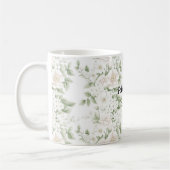 Mug Floral blanc rose pâle (Gauche)