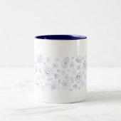 Mug floral bleu (Centre)