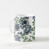 Mug floral bleu (Devant gauche)