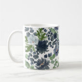 Mug floral bleu (Gauche)