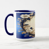 Mug Floral Bleu Blanc (Gauche)
