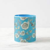 Mug floral bleu clair (Centre)