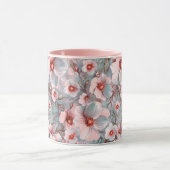 Mug Floral bleu doux (Centre)