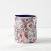 Mug Floral bleu doux (Centre)