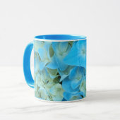 Mug Floral bleu français Hydrangea (Devant gauche)
