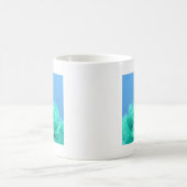 Mug Floral bleu-vert coloré (Centre)