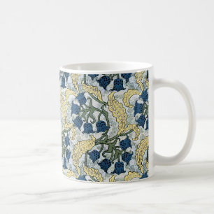Mug Floral Blue Flowers Lily Valley Répétition